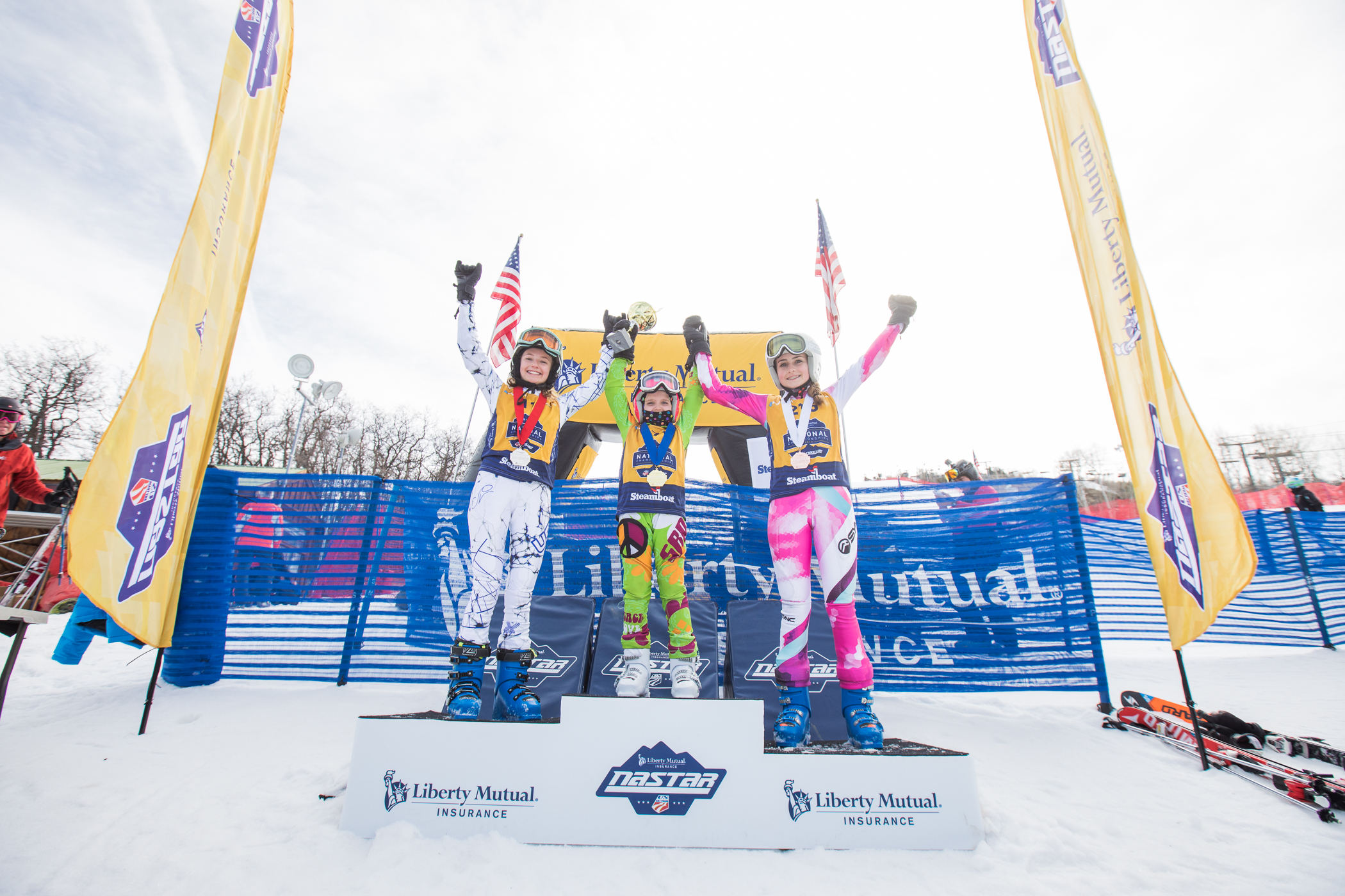 Ladies Race of Champions podium