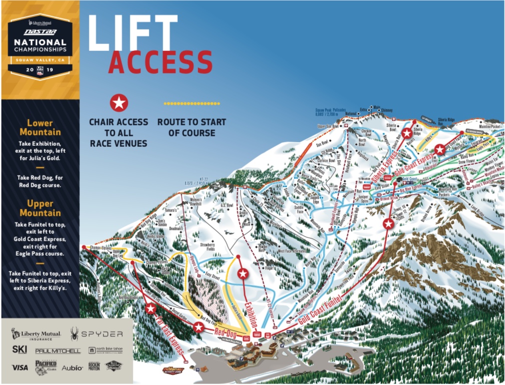 Lift Access map