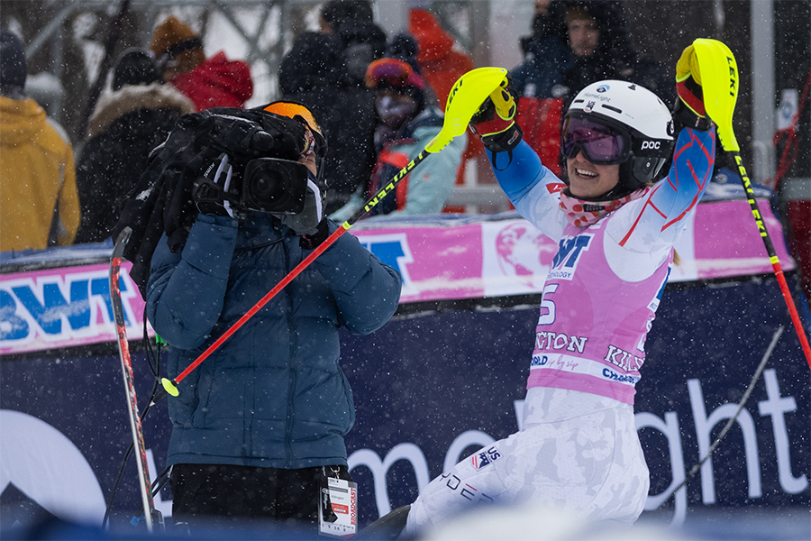 Paula Moltzan at the 2021 Slalom HomeLight Killington Cup 