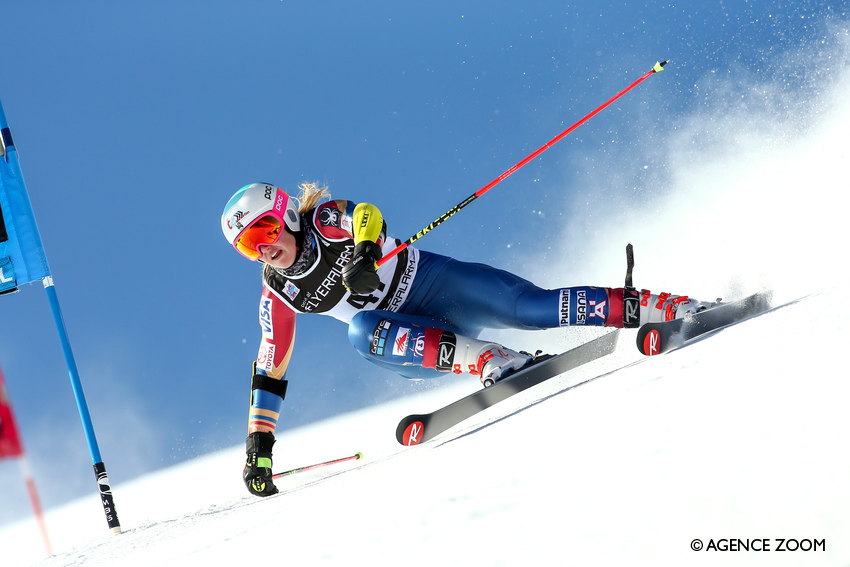 Nina racing in Courchevel, France, last season.