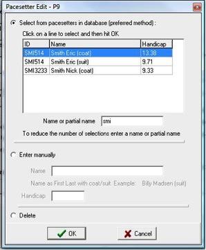 Pacesetter Database Screen Shot