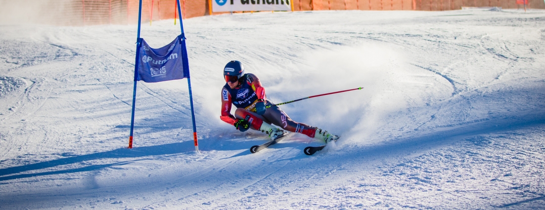 Ted Ligety Sets Pace (Justin Samuels)