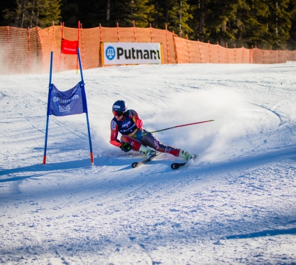 Ted Ligety Sets Pace (Justin Samuels)